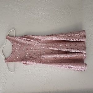 ⭐️5/$25 Speechless sparkly pink skater dress